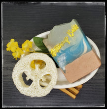 Load image into Gallery viewer, Limited Edition- Just Beachy Artisan Soap w/ aloe vera, coconut cream, heavy cream &amp; sand
